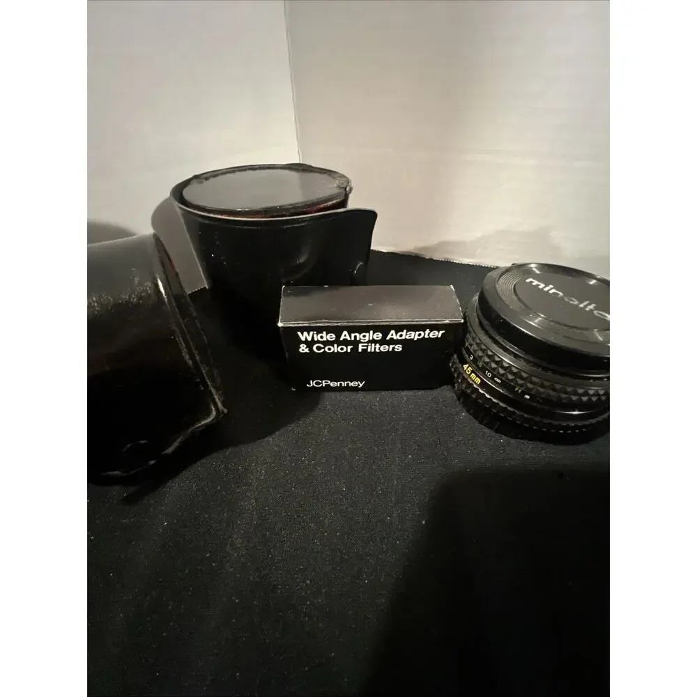 MINOLTA XG 1 35 mm Film SLR Camera with 28mm -52mm Macro Lens & 2 Extra Read